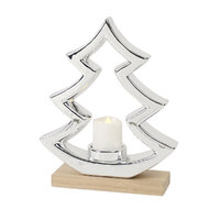 Bergen Timber Ceramic Tree Votive 22cm