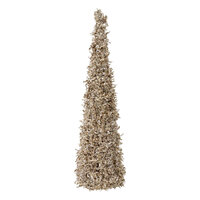 Ice Champagne Cone Tree with crystals 61cm