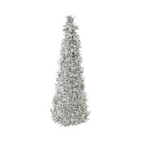 Ice crystal Silver Cone Tree 46cm
