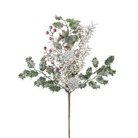 Frosted hemlock Berry Spray 46cm