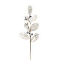 Leaf Branch White 73cm