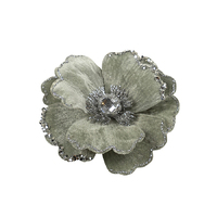 Magnolia Sage Silver Clip On 14cm