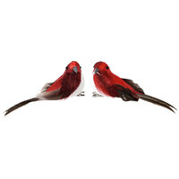 Bird Red Grey 2 Assorted 12cm