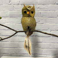 Owl Natural Champagne Gold 16cm