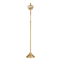 Metal Crown Design Wreath Stand Gold