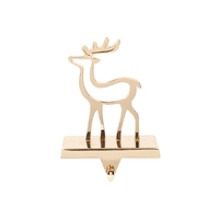 Stocking Holder Metal Deer Copper 13cm