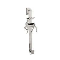 Wreath Holder Deer Silver 38cm