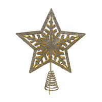 LED Star Tree Topper Gold 29cm
