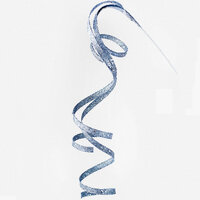 Glitter Tree Curl Light Blue 59cm