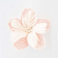 Flower Clip Pink & Cream 15cm