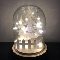 Light Glass Dome - Winter Forest 17cm