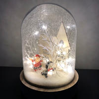 Light Glass Dome - Christmas Scene 17cm