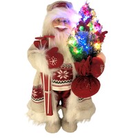 Large Santa 60cm with LED Light Tree