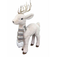 Plush Standing Deer Cream 70cm
