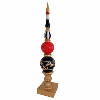 Finial Blue Red Gold 155cm