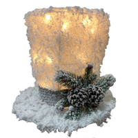 LED Snowy Hat Tree Topper 28cm