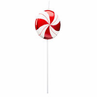 Red, White Lollypop on Stick 44cm