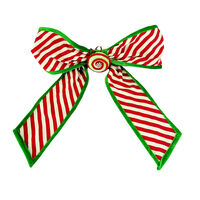 Hanging Candy Cane Bow 40cm