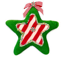 Candy Cane Mint Star 19cm