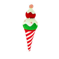 Candy Cane Ice Cream Cone 35cm