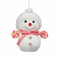 Candy Red Hanging Snowman 14cm