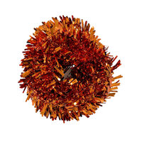 Wired PVC Tinsel Orange 5m