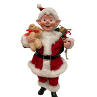 Standing Elf Santa Red/White 30cm