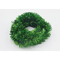 Wired PVC Tinsel Green 5m