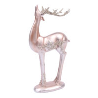Frosted Pink Reindeer 23cm