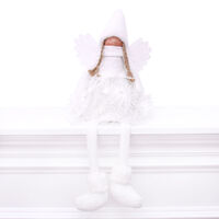 White Plush Angel LED 60cm