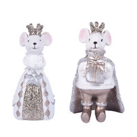 Mr & Mrs Christmas Mouse 12cm Set