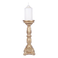 Antique Gold Candle Holder 30cm