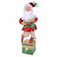 Elf Stocking Hanger Red/Green 38cm