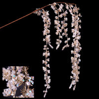 White & Champagne Weeping Branch 65cm