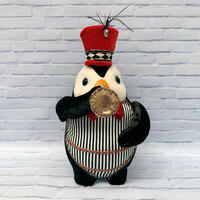 Penguins Red/Black 32cm - Stripe