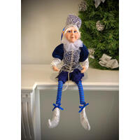 Dark Blue Elf Boy Posable 45cm