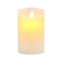 Flameless LED Ivory Candle 7.5x12.5cm 