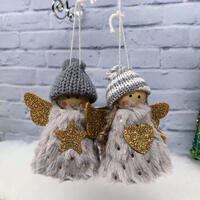 Angel Hanging Deco 2 pc - Silver Grey