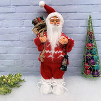 Vintage Santa Figurine 30cm Red/White Jumper