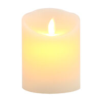 Flameless LED Ivory Candle 7.5x10cm 