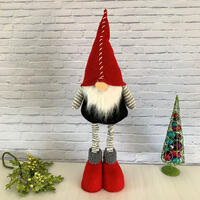 Deco Nordic Santa W/Stripes 60cm - Grey Stripe