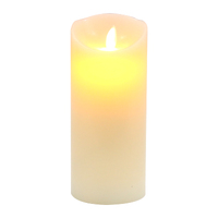 Flameless LED Ivory Candle 7.5x17.5cm 