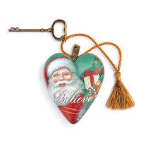 Believe Jolly Santa Art Heart 