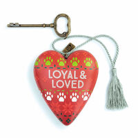 Loyal & Loved Paw Print Art Heart 