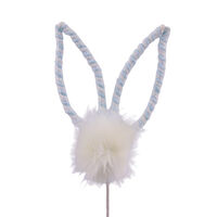 Blue Bunny Ears Stem 50cm