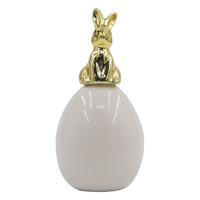 Egg & Gold Bunny 14cm