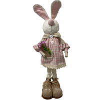 Girl Standing Bunny Pink 45cm