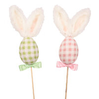 Bunny Ears Egg Pick 16cm Mint or Pink