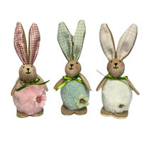 Fabric Bunny 16cm 1pc Assorted