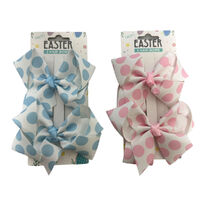 Easter Hair Bows 2pk Assorted
